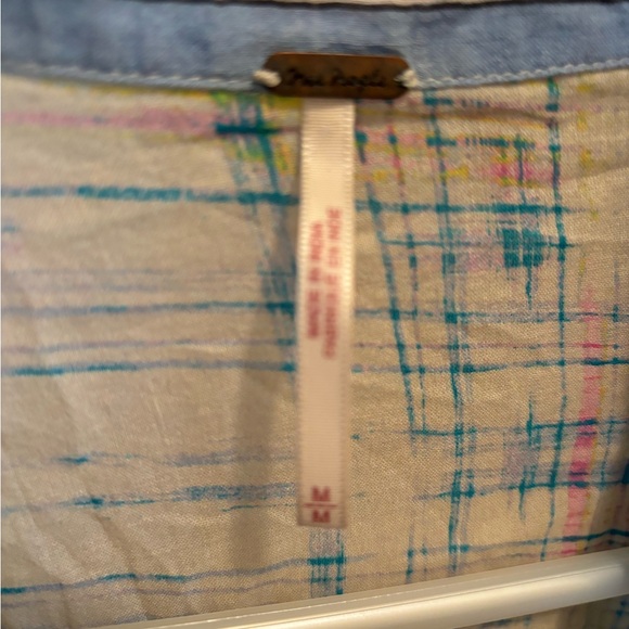 Free People sheer button up blouse - Picture 3 of 3